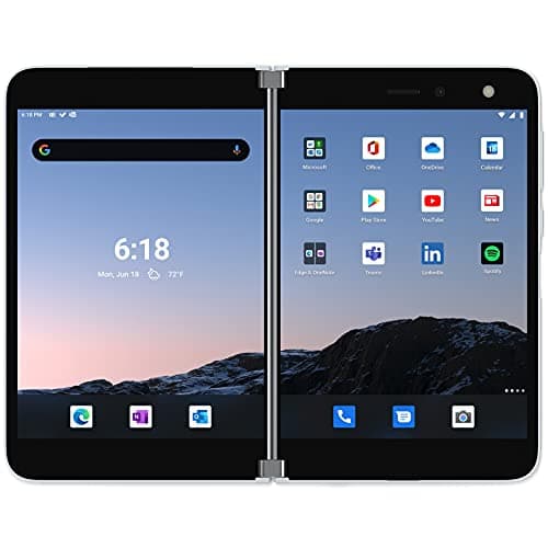 Image of 2020 Microsoft Surface Duo, 256GB, Gletscher (Generalüberholt)