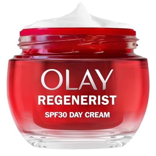 Image of Olay Regenerist Day Face Cream SPF30. Anti-Wrinkle + Active Firming Skincare Moisturiser with SPF30 Sun Protection, Anti-Ageing Niacinamide and Peptides. Renews, Firms and Hydrates. Non-greasy 50ml