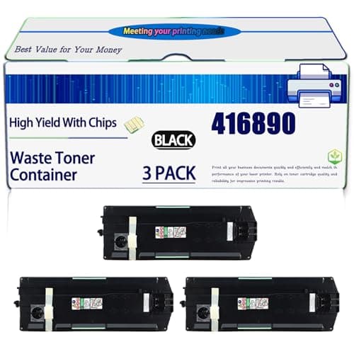 Image of PGLFG Compatible for Ricoh 416890 Waste Toner Container Aficio MP C5503ZSP C2503SP C4503ZASP C6003SP C2503ZSP C4503ZSP C6003ZSP C3003SP Printers (3 Pack Black)