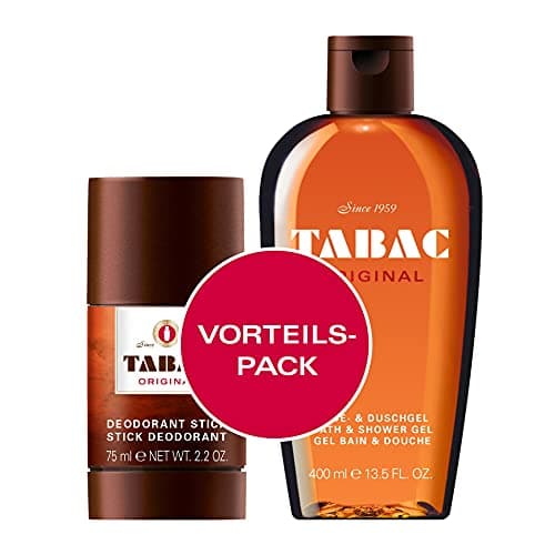 Image of Tabac Original Men’s Care Duo - Deodorant Stick 75 ml & Bath & Shower Gel 400 ml | Long-Lasting Freshness with Classic Spicy, Woody & Musky Fragrance | Gentle, Nourishing Daily Body Care Set