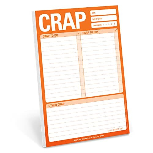 Image of Knock Knock Crap Pad, To Do List Note Pad, 6 x 9-inches