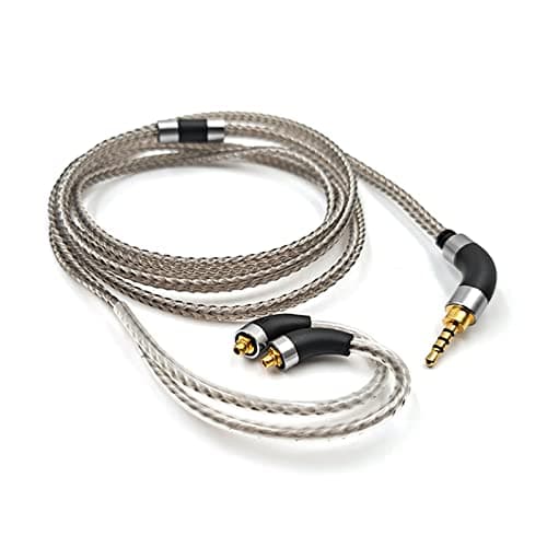 Image of okcsc Earphone Cable MMCX Silver Plated High Purity Monocrystalline Copper Fits Final Audio E4000/E5000/B1/B2/B3/A8000/Make1/Make2/Make3 IEM Cable with 2.5mm Plug