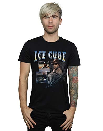 Image of Absolute Cult Ice Cube Men's Blues Photo T-Shirt Black X-Large