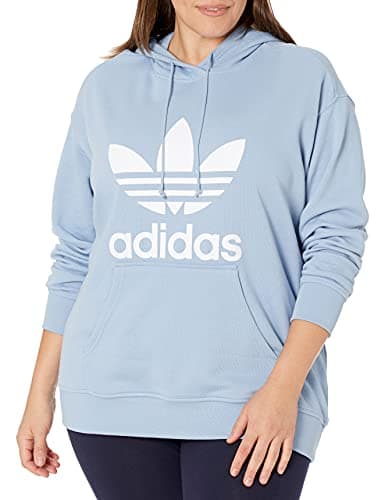 Image of adidas Originals Women's Plus Size Trefoil Hoodie, Ambient Sky, 3X