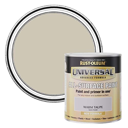 Image of Rust-Oleum Universal Paint & Primer Satin Warm Taupe 750ml