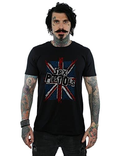 Image of Absolute Cult Sex Pistols Men's Anarchy Flag T-Shirt Black XX-Large