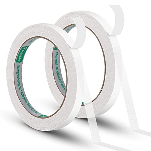 Image of flintronic Double Sided Tape, 2 Roll Mounting Tape Heavy Duty, Multipurpose Adhesive Clear Sticky Tape for DIY, Crafts, Gift, Photos Documents, Wallpaper, Cards and Boxes, Total 20M (10mm*10m x2 Roll)