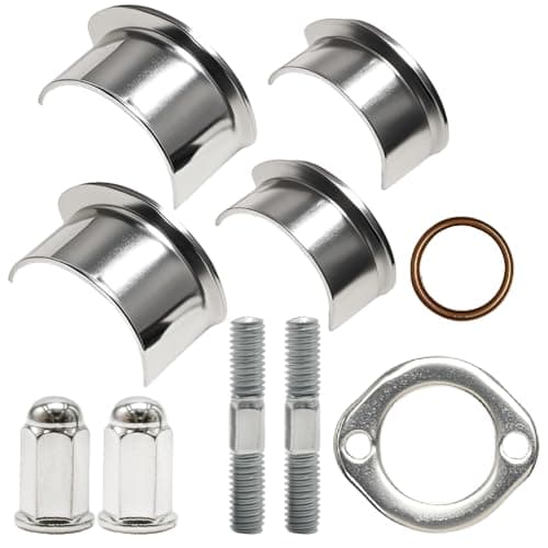 Image of JUUDDENPARTS Exhaust Silencer Collets Collars Clamp Holder 26/18mm, Exhaust Collets Collars Clamp Holder Kit, Replacement for Honda CG125 CB XL185