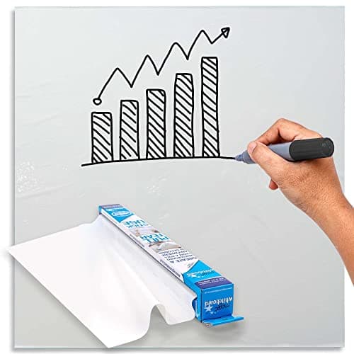 Image of Magic Whiteboard Wipeable Flipchart Sheets - Plain White - 25 sheets 60cm x 80cm