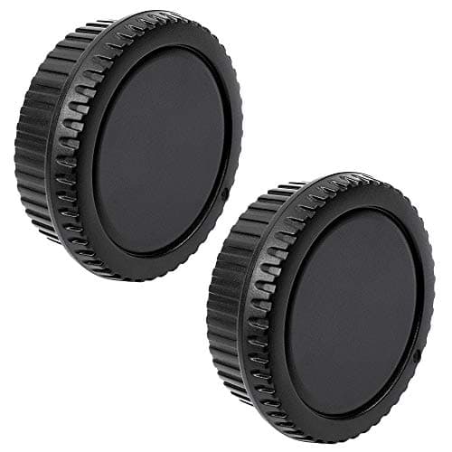 Image of Fotover Camera Body Cap and Lens Rear Cap Cover Replacement Set for All Canon EOS EF Mount DSLR Cameras 6D Mark II 5D Mark IV EOS 200D 60D 80D 70D 5Ds R 5D Mark III 600D,2 Sets