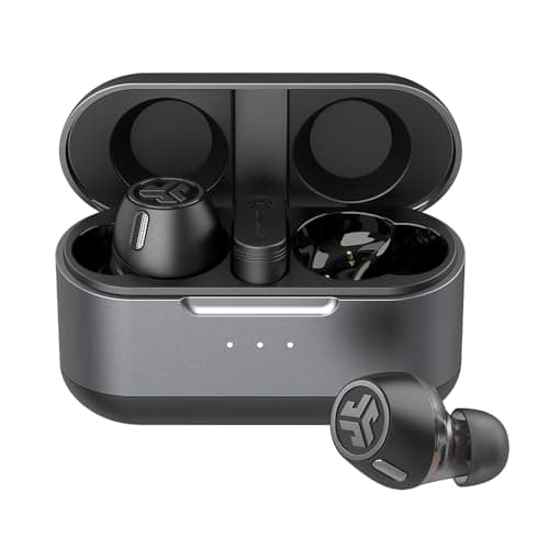 Image of JLab Epic Lab Edition Smart Active Noise Cancelling Earbuds with Hybrid Dual Drivers, Bluetooth LE Audio, Spatial Audio, 56+ Hours Playtime, IP55 True Wireless Earbuds, Wireless or USB-C Charging