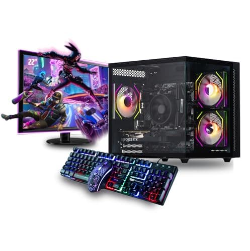 Image of Veno Scorp Gaming PC Bundle - Intel Core i7 2nd Gen NVIDIA GeForce RTX 3050 6GB Graphics Card - 16GB DDR3 Ram - 512GB SSD - 1TB HDD - Wi - Fi - Mini Nemesis 5 ARGB Black