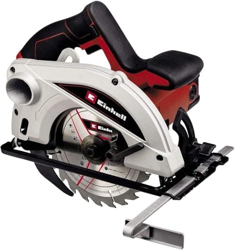 Image of Einhell TC-CS 1250 165mm Circular Saw | 1250W, 5500 RPM, Tool-Free Adjustment of Depth and Angle | Includes 165x16mm Carbide Saw Blade