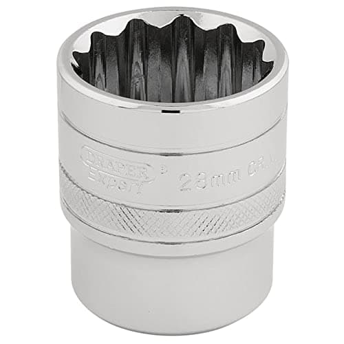 Image of Draper 33518 1/2" Square Drive 12 Point Socket, 28mm Size