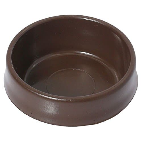 Image of 4 8 12 Brown Castor Cups Chair Carpet Furniture Floor Protectors Wood Laminate - Diameter : 45mm - Pack Size : 8