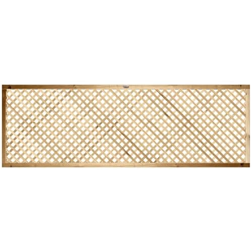 Image of Diamond Privacy Elite Alderley, 6ft x 2ft Fence Panel Trellis Topper Wooden Lattice | Decorative Fencing Topper for Outdoor Garden Wall, Pergola, & Arch (Wide: 182.8cm x High: 60cm)