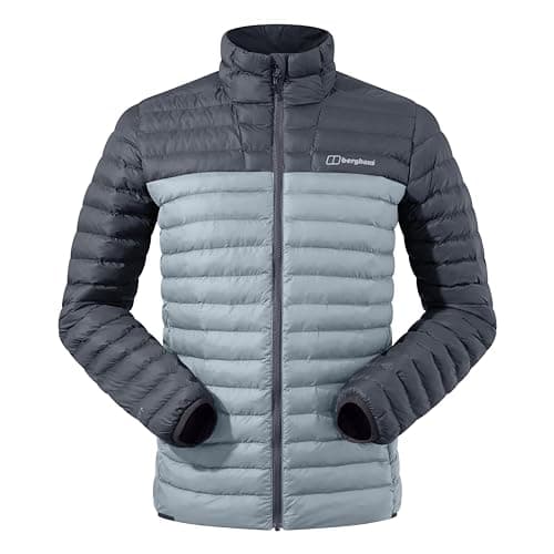 Image of Berghaus Men's Vaskye Synthetic Insulated Jacket | Extra Warm | Durable Coat | Lightweight Design | Puffer Jacket Insulated Jacket, Monument/Grey Pinstripe, M