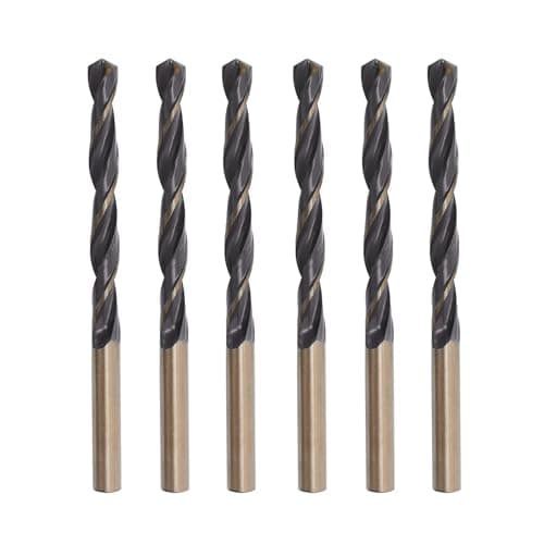 Image of Misuyue 6pcs Metal Drill Bits, 6mm HSS Drill Bit Sets, Carbide Twist Drill Bit for Metal Stainless Steel Aluminum Alloy, Wood Drill Bits