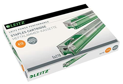 Image of Leitz 55930000 K10 Power Performance Stapler Cartridge, Strong Steel, 1050 Staples, Length 10 mm, 55 Sheet Capacity
