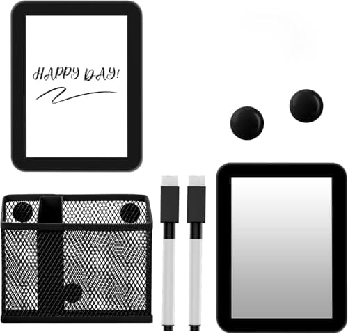 Image of MaxDovYen Magnetic Locker Accessories Set, Black, CADDY, Office Supplies Organizers, Back to School Essentials, Work Locker Organizers