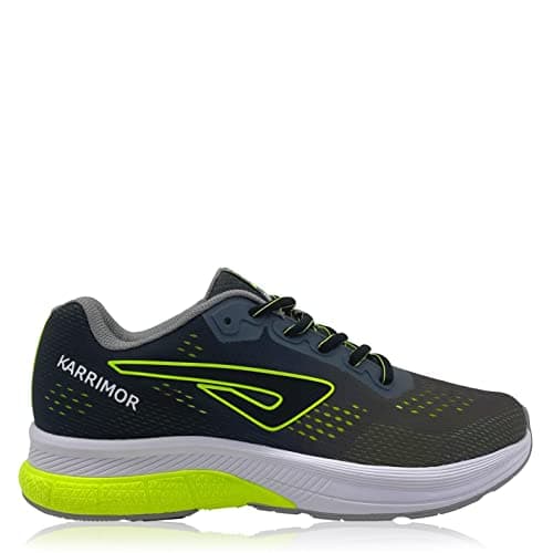 Image of Karrimor Men Tempo 8 Mens Running Trainers Grey/Lime 9 (43)