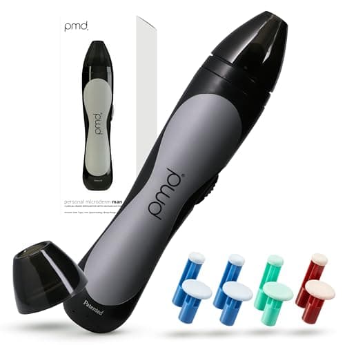 Image of PMD Personal Microderm Man - At-Home Microdermabrasion Machine with Kit for Face & Body - Exfoliating Crystals and Vacuum Suction for Bold and Striking Skin