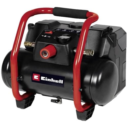 Image of Einhell Cordless Air Compressor 36V Power X-Change, Oli-Free Tyre Inflator, Cordless Electric Pump for Workshops with 6L Tank, Without Battery TE-AC 36/150 Li