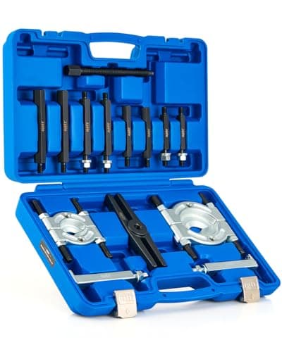 Image of Orion Motor Tech Bearing Puller Kit, 5 Ton Bearing Separator and Splitter Tool Set, Wheel Bearing Removal Kit with 2" and 3" Jaws, Heavy Duty Bearing Removal Tool for Wheel Hub, Axle, Pinion & Gears