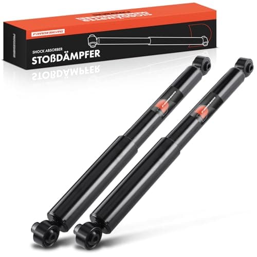 Image of Frankberg 2x Shock Absorber Strut Rear Left Right 575mm Gas pressure Compatible with Doblo Cargo 263 Doblo Platform/Chassis 263 Replace# 51819223, 51815192