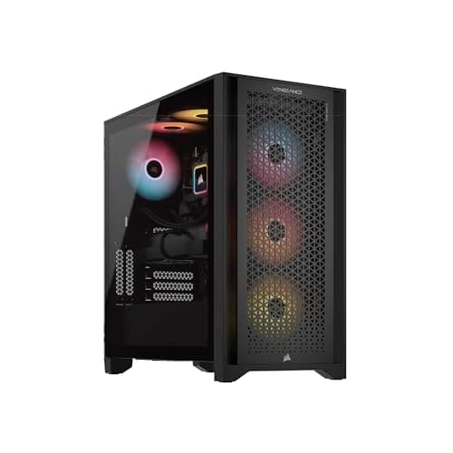 Image of Corsair Vengeance a7400 Series Gaming PC – Liquid Cooled AMD Ryzen 5 9600X CPU – NVIDIA GeForce RTX 4060 GPU – 32GB Vengeance RGB DDR5 Memory – 1TB M.2 SSD – Black