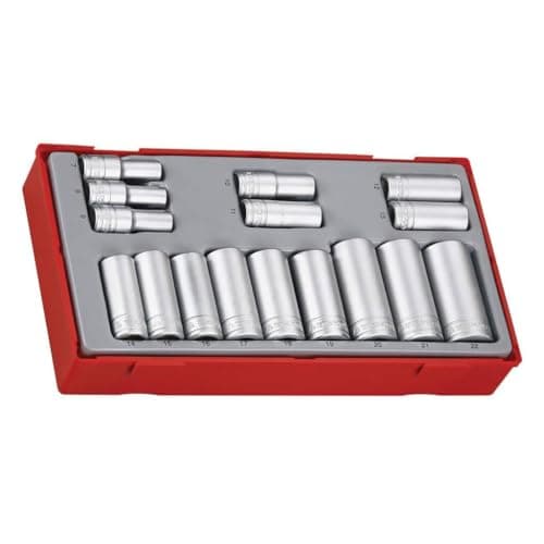 Image of Teng Tools 3/8" Drive/Drive Deep Socket Set Tool Control System - TT3816