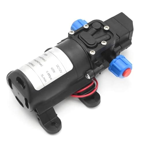 Image of Hoypeyfiy High Pressure Dell Automatic Water Pump, DC 12 V 60 W Diaphragm 115PSI Water Pump, Replace for Camper Caravan Boat Truck Garden