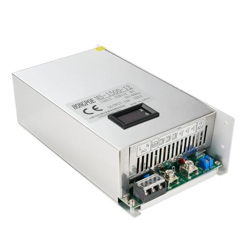 Image of HONGPOE 0-12V 125A 1500W input 220V DC Switching Power Supply, Adjustable Industrial Transformer PSU AC to DC Converter Adapter for LED Light Strip CCTV Camera Radio Audio Amplifier CNC 3D Printer