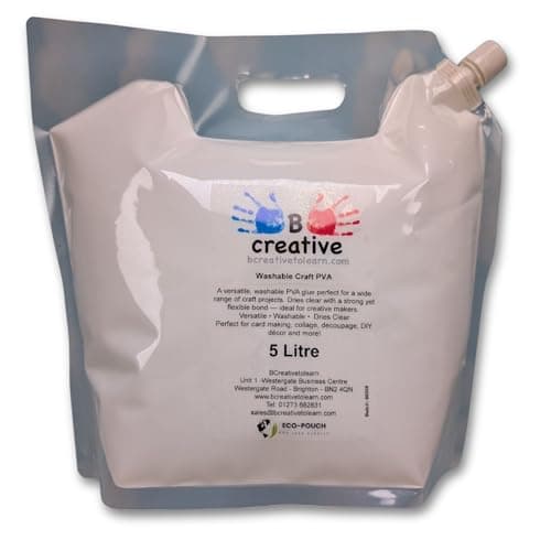 Image of Washable PVA Glue for Crafts & School – Strong Clear Drying Craft Glue – 500ml Bottles