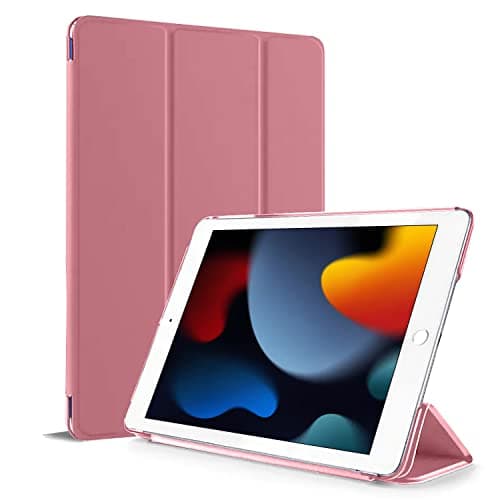 Image of For Apple iPad 10.2 inch 9th/ 8th/ 7th Generation, Smart Magnetic Stand Case, Leather Cover with Magnetic Closure, Anti-Scratch and Lightweight Case (2021/2020/2019) (Rose Gold)