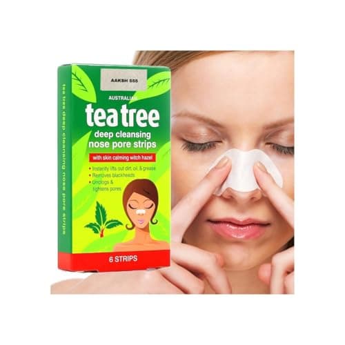Image of (6- STRIPS) Australian Tea Tree Deep Cleansing NOSE PORE STRIPS, [Blackhead Remover Clear and Unclogged Pores]Blackhead Remover Deep Cleansing Pore STRIPS FOR NOSE