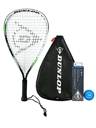 Image of Dunlop Biotec Titanium Racketball Racket (Single, Bundle & Twin Set Options) (Racket, Cover & Balls)