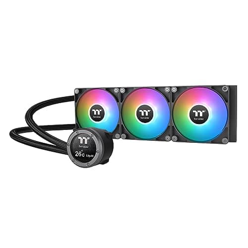 Image of Thermaltake TH360 V2 Ultra ARGB Sync/AlO Liquid Cooler/ARGB Fan 120 * 3/PWM 500~1500rpm/Water Block 2.1" LCD/Black, CL-W384-PL12SW-A