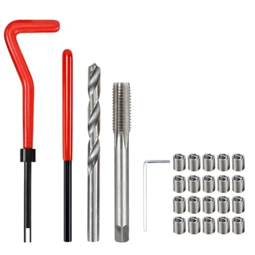 Image of IMCCZONY M7 Car Drill Bit Tool Metric Thread Repair Insert Kit Helical Coil Car Repair Tool Coarse Crowbar Tooth Repair Kit