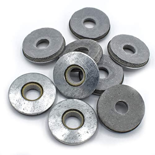 Image of 100, EPDM 16mm Galvanised and Rubber Sealing Washers to Fit Tek Roofing Screws