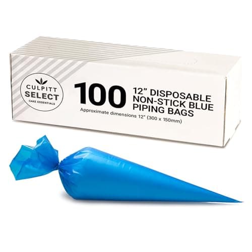 Image of Culpitt Select Disposable Piping Bags 12", Non-Stick Pastry Bags For Cake Making, Decorating, Icing, Buttercream, 300 x 150 mm, Pack of 100