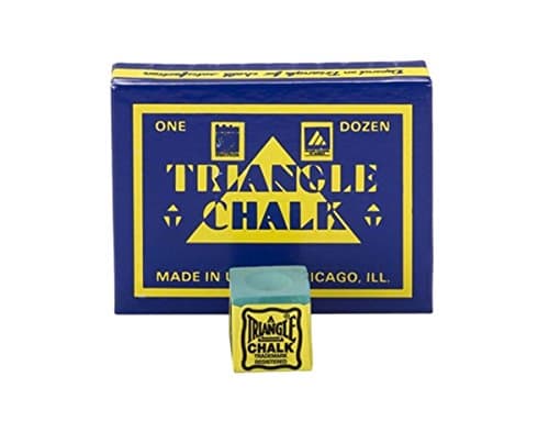 Image of Triangle TRIANGLE Pool & Snooker Table Cue Chalk GREEN 12 Cubes