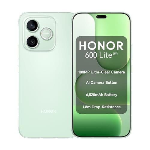 Image of HONOR 600 Lite 6.6" AMOLED MediaTek 8GB RAM 256GB Storage 5G MagicOS Smartphone