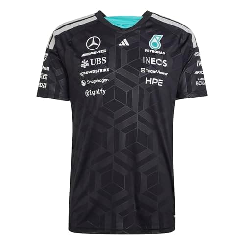 Image of adidas Men's Mercedes - AMG Petronas Formula 1 Team Driver Jersey, Black, XL