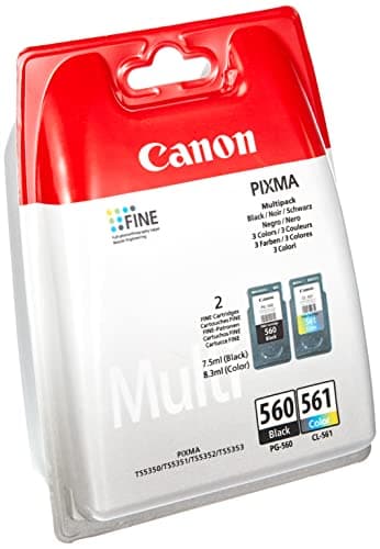 Image of Canon PG560 Black & CL561 Colour Original Ink Cartridge Combo Pack