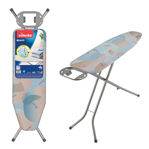 Image of Vileda Bravo Ironing Board, Blue, Medium, Metal, 120cm x 38cm