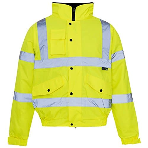 Image of Supertouch 36843 Hi Vis Bomber Jacket, Large, Yellow