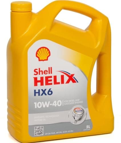 Image of Shell Engine Lubricating Oil Shell Helix HX6 10W-40 5 Litres