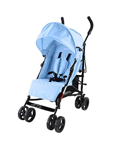 Image of Babyco Arc 0+ Stroller Pram Pushchair Light Blue with Raincover