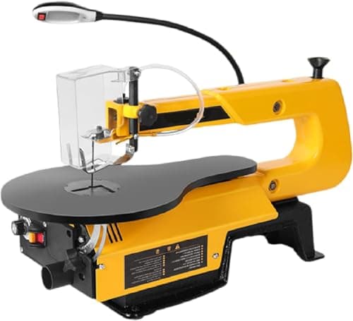 Image of Variable Speed Scroll Saw, Scroll Saw/Electric Fret Saw, Stepless Speed Control, with 45° Tiltable Metal Work Table for Bevel Cuts, 550-1650 SPM, DIY Crafts & Workshop Projects